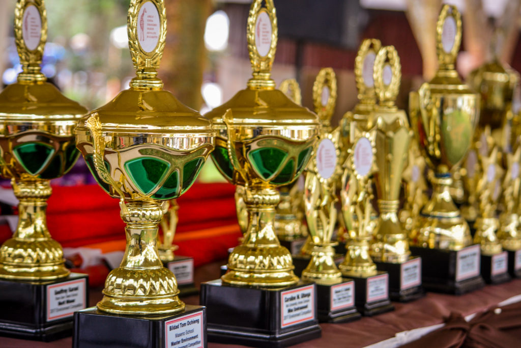 2017 Giraffe Centre Competition trophies